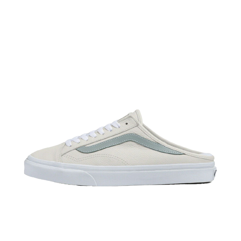 Sneakers och skor Vans Leather Style 36 Mule True Green Milieu Vit | VN0A7Q5YB9F