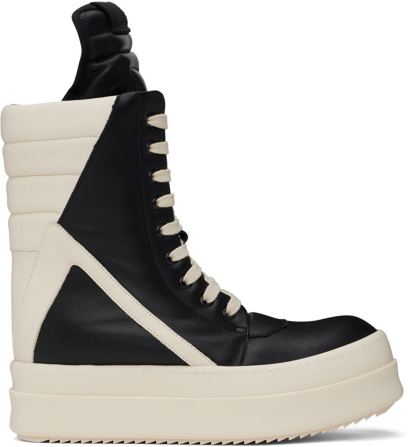 Sneakers och skor Rick Owens Rick Owens Hollywood Mega Geobasket Svart | RU01E5855 LCO