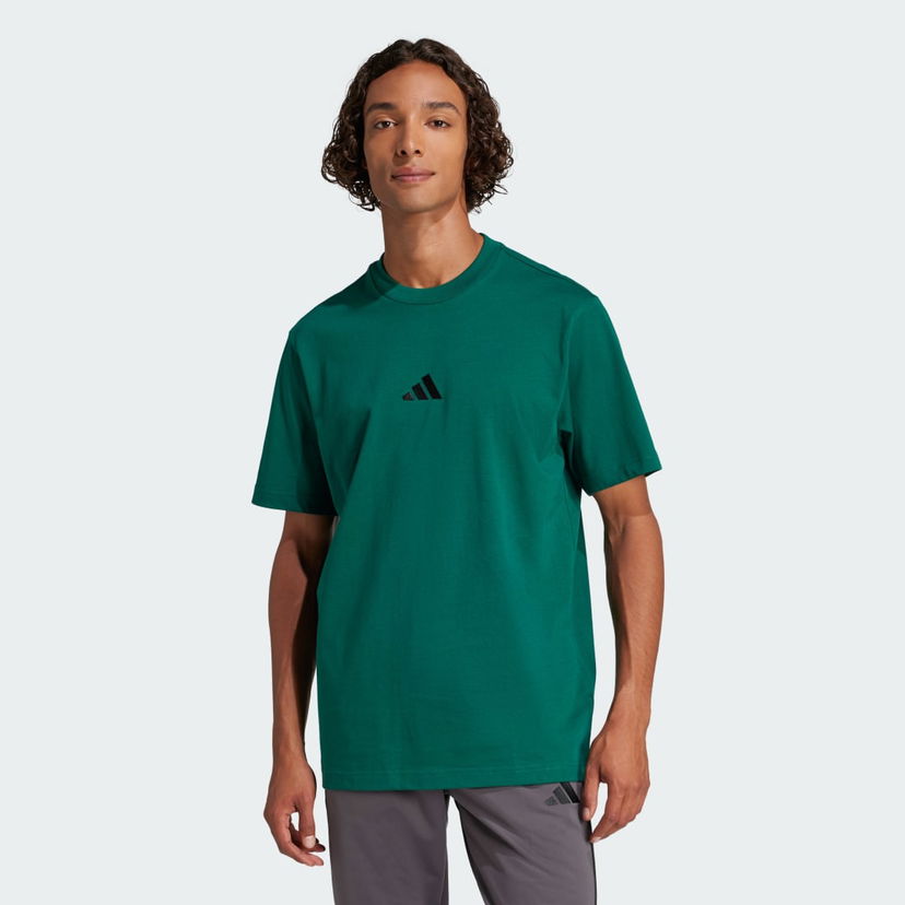 T-shirt adidas Performance Essentials Small Logo Jersey T-Shirt Grön | JF1096