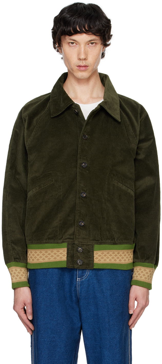 Bomberjacka Bode Rib Banbury Bomber Jacket Grön | MRF24JA012
