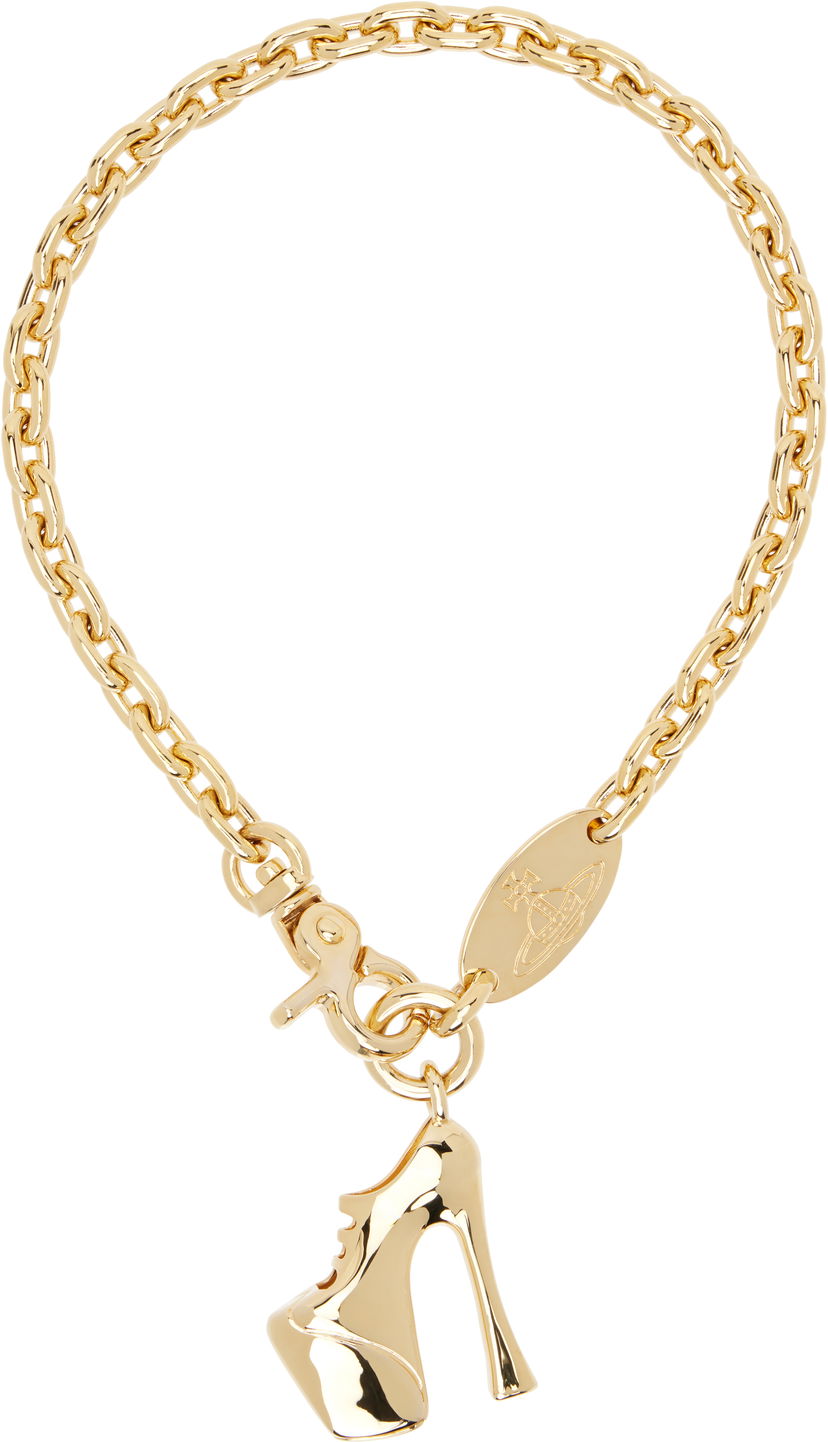 Halsband Vivienne Westwood Vivienne Westwood Gold-Tone Alienor Shoe Charm Necklace Metallisk | 6301013O-02R001-