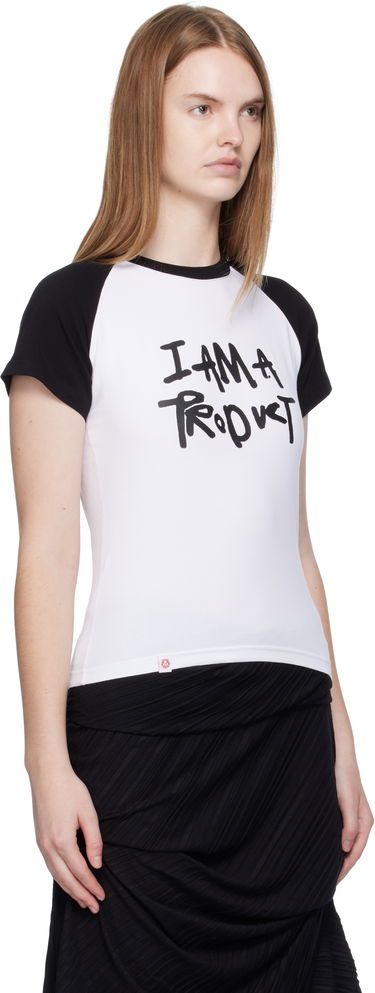 T-shirt Charles Jeffrey Loverboy Charles Jeffrey LOVERBOY Graphic Baby Raglan T-Shirt Svart | 52082001, 1