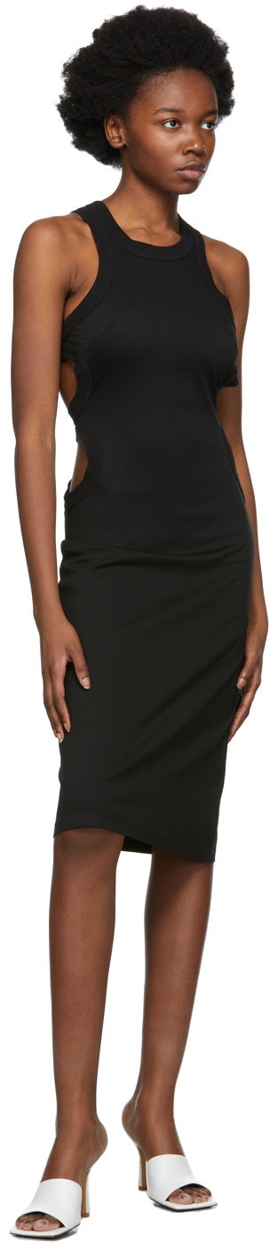 Linne Dion Lee Jersey Tank Dress Svart | A9816R22, 3