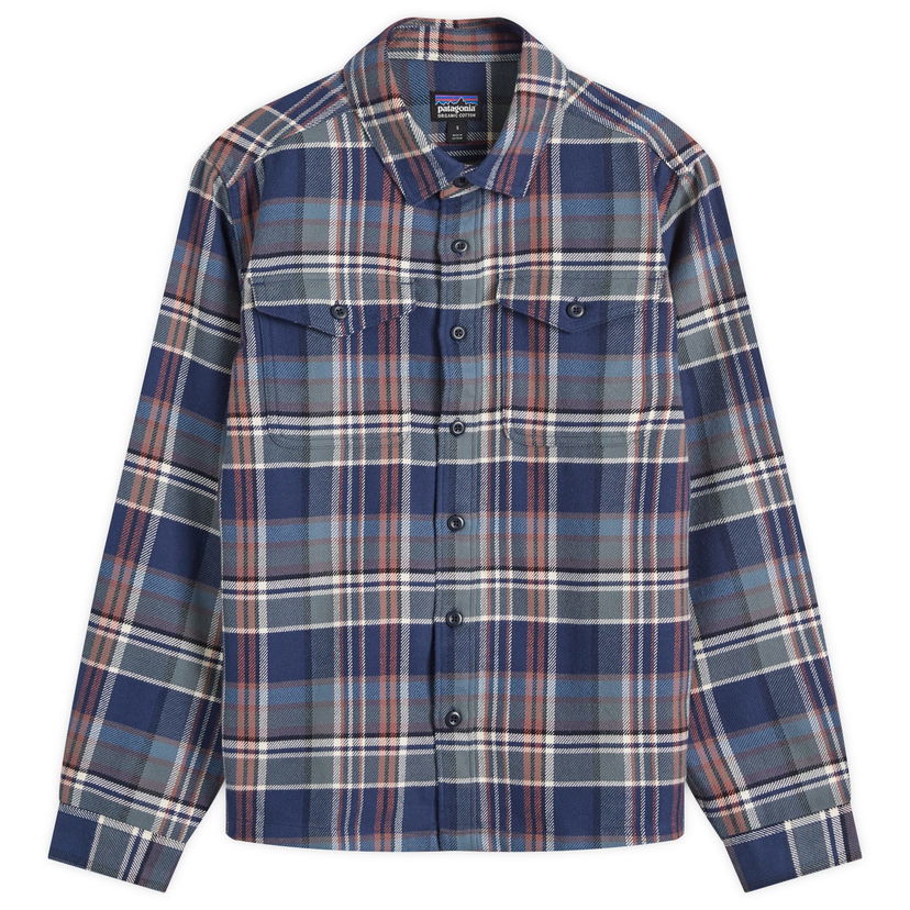 Skjorta Patagonia Fjord Flannel Shirt Blå | 42401-ADNA
