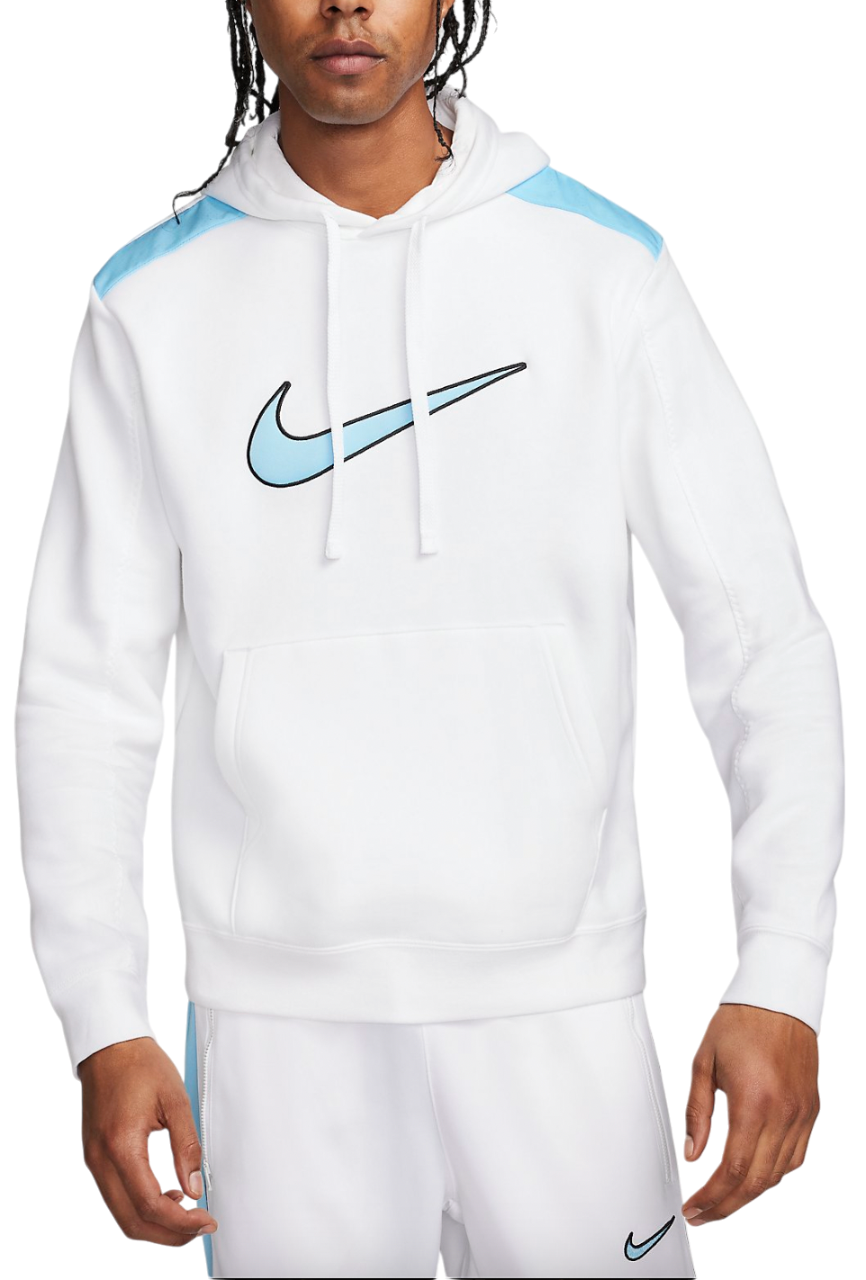 Sweatshirt Nike Fleece Hoodie Vit | fn0247-101, 0