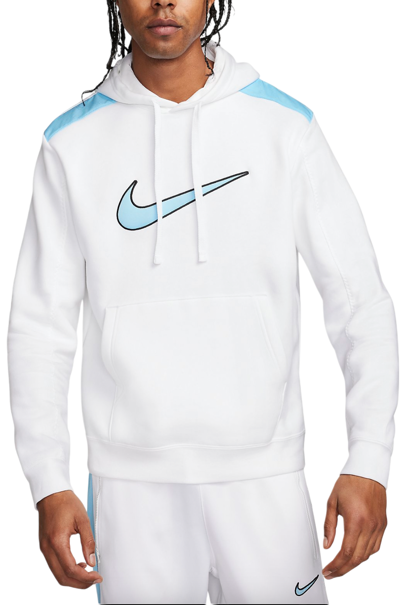 Sweatshirt Nike Fleece Hoodie Vit | fn0247-101
