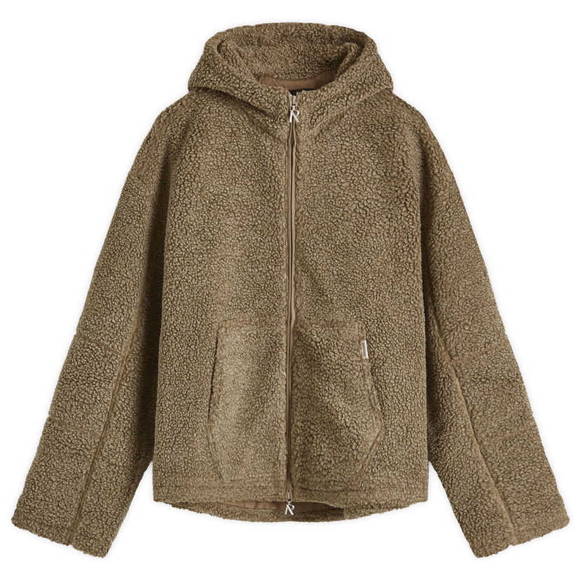Jacka Represent Clo Fleece Jacket With Hood Brun | MLM1344-021