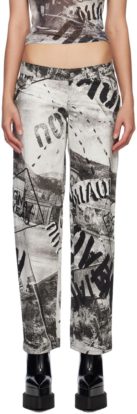 Jeans Miaou Miaou Atlas Printed Trousers Flerfärgad | 1023SCEYR