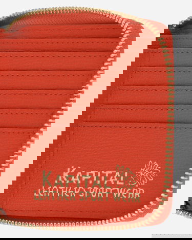 Plånbok KAPITAL Thumb Up Bone Band Zip Wallet Orange | K2503XG522 RED, 5