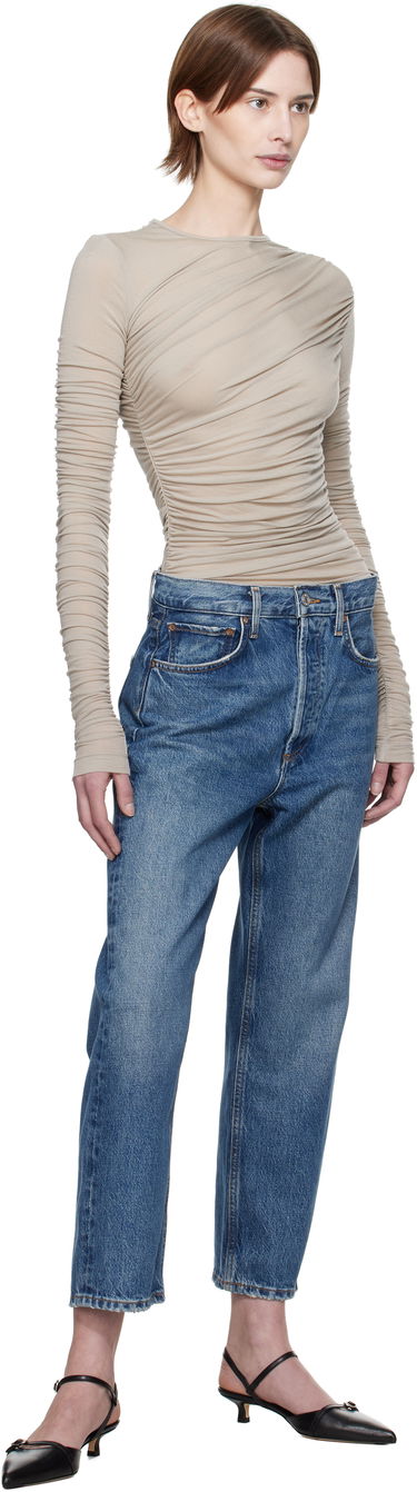 Jeans AGOLDE AGOLDE 90's Crop Mid Rise Straight Jeans Blå | A173-1535, 3
