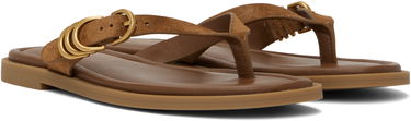 Skovård rag & bone rag & bone Gia Suede Thong Sandals Brun | WFF25SF1003SU03, 3