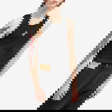 Linne JW Anderson Rib Anchor Embroidery Vest Svart | JO0246-PG1512-999, 2