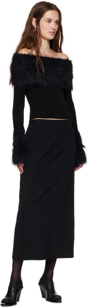 Sweater Jean Paul Gaultier Jean Paul Gaultier Ribbed Off-The-Shoulder Sweater Svart | 25/03-W-PO018-K005-00, 3