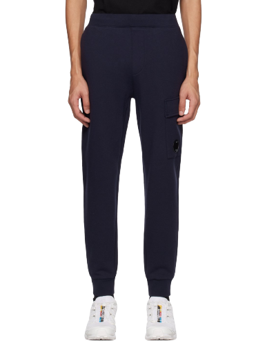 Träningsbyxor C.P. Company Tapered Sweatpants Mörkblå | 14CMSP017A-005086W