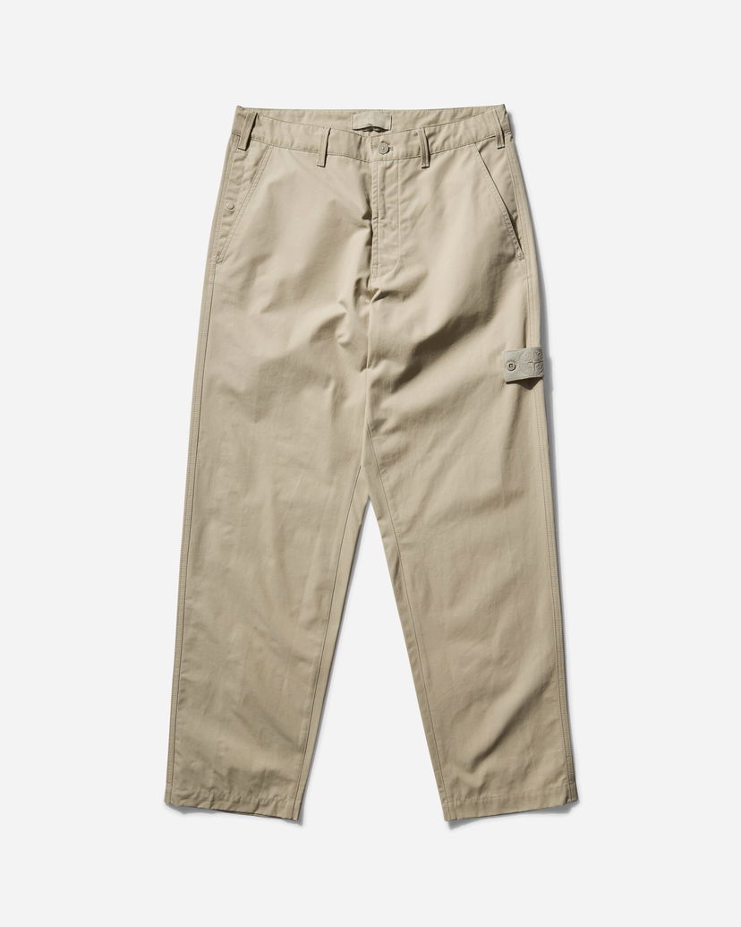 Cargo byxor Stone Island Ghost Piece Weatherproof Cotton Canvas Chino Trousers Beige | K1S15-3100013-S00F1 V0090