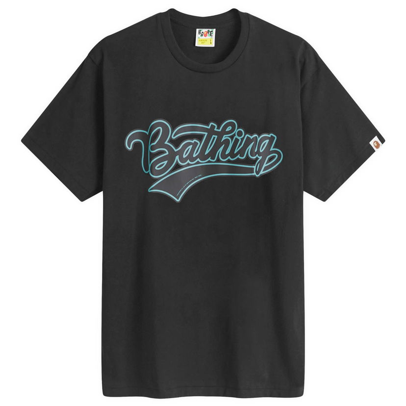T-shirt BAPE A Bathing Ape Varsity Baseball Logo T-Shirt Svart | 001TEK301046M-BLK