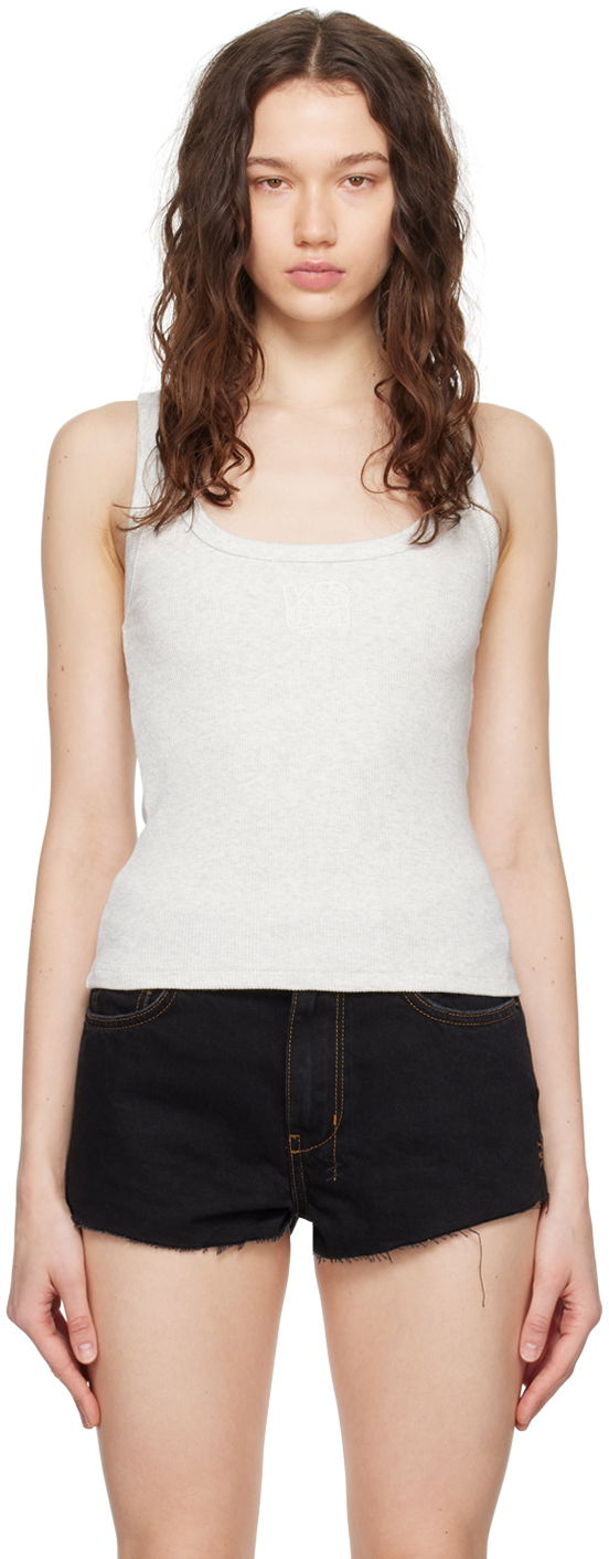 Linne Ksubi Stacked Origin Tank Top Vit | WPS24TA002