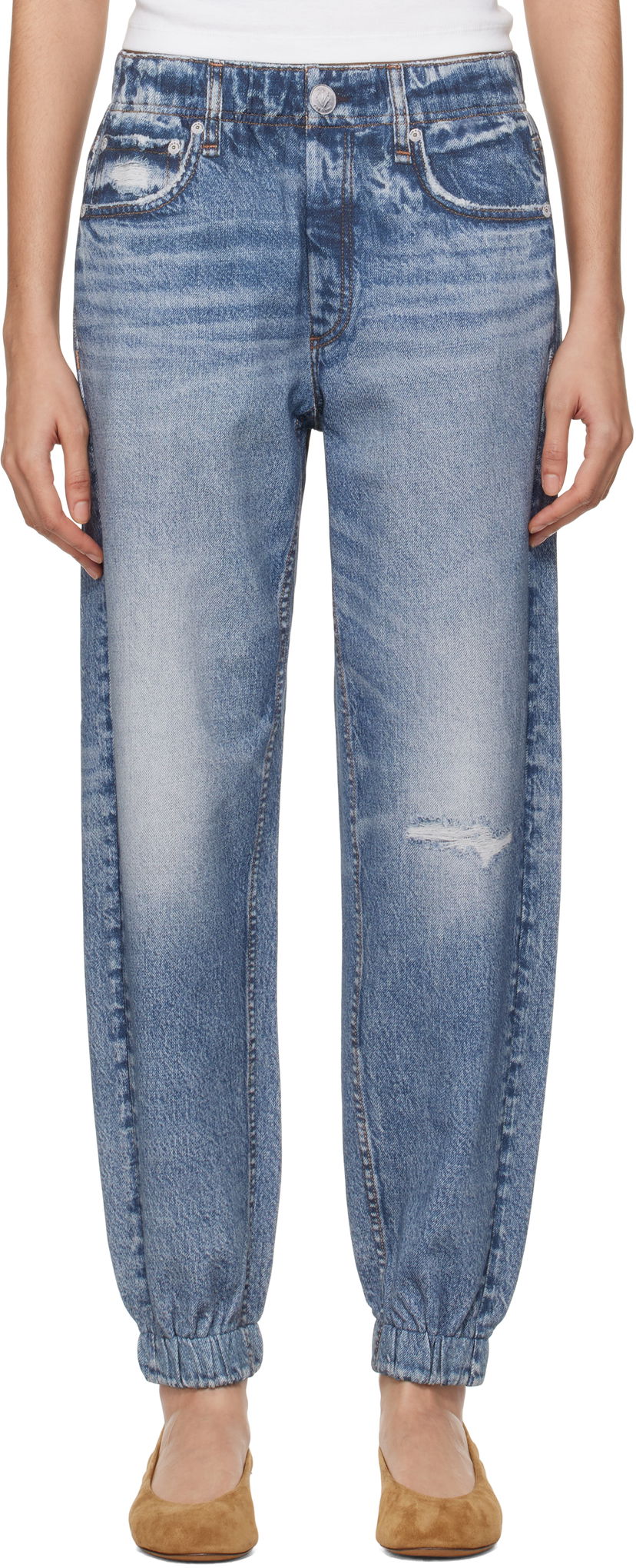 Jeans rag & bone Miramar Terry Jogger Lounge Pants Blå | WCW23F70008200