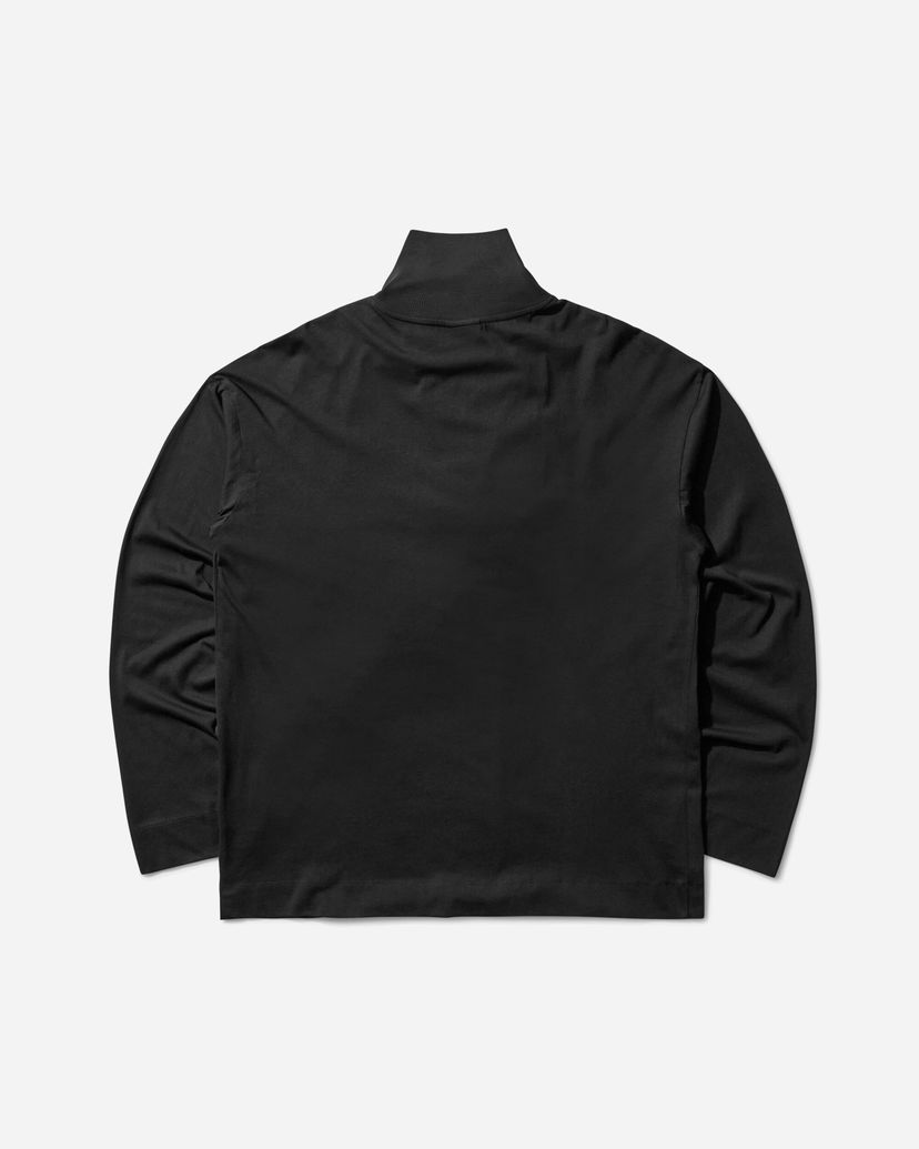 T-shirt Dries Van Noten Mock Neck Long Sleeve T-Shirt Svart | 252-021115-2603 900
