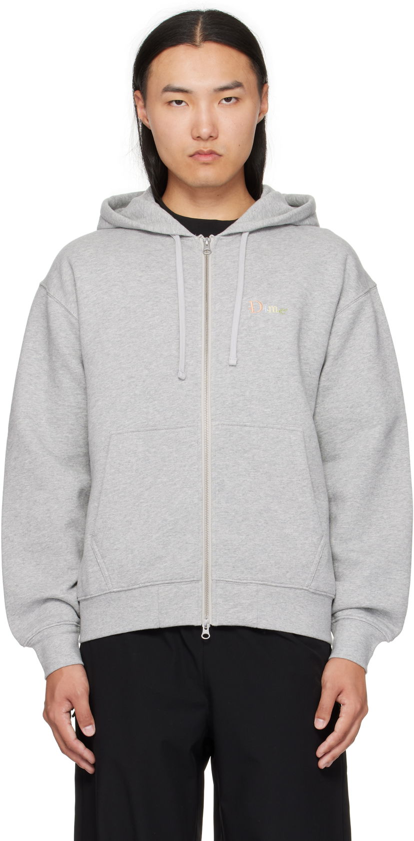 Sweatshirt Dime Dime Friends Zip Hoodie Grå | DIMEFA2552GRY