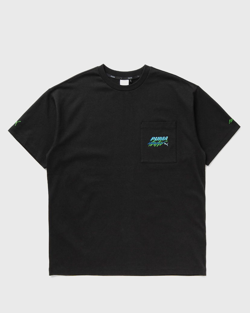 T-shirt Puma Pocket Tee with Graphic Print Svart | 632012-01