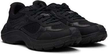 Kläder och accessoarer BOSS Mesh and Faux Leather Svart | 50548571, 4