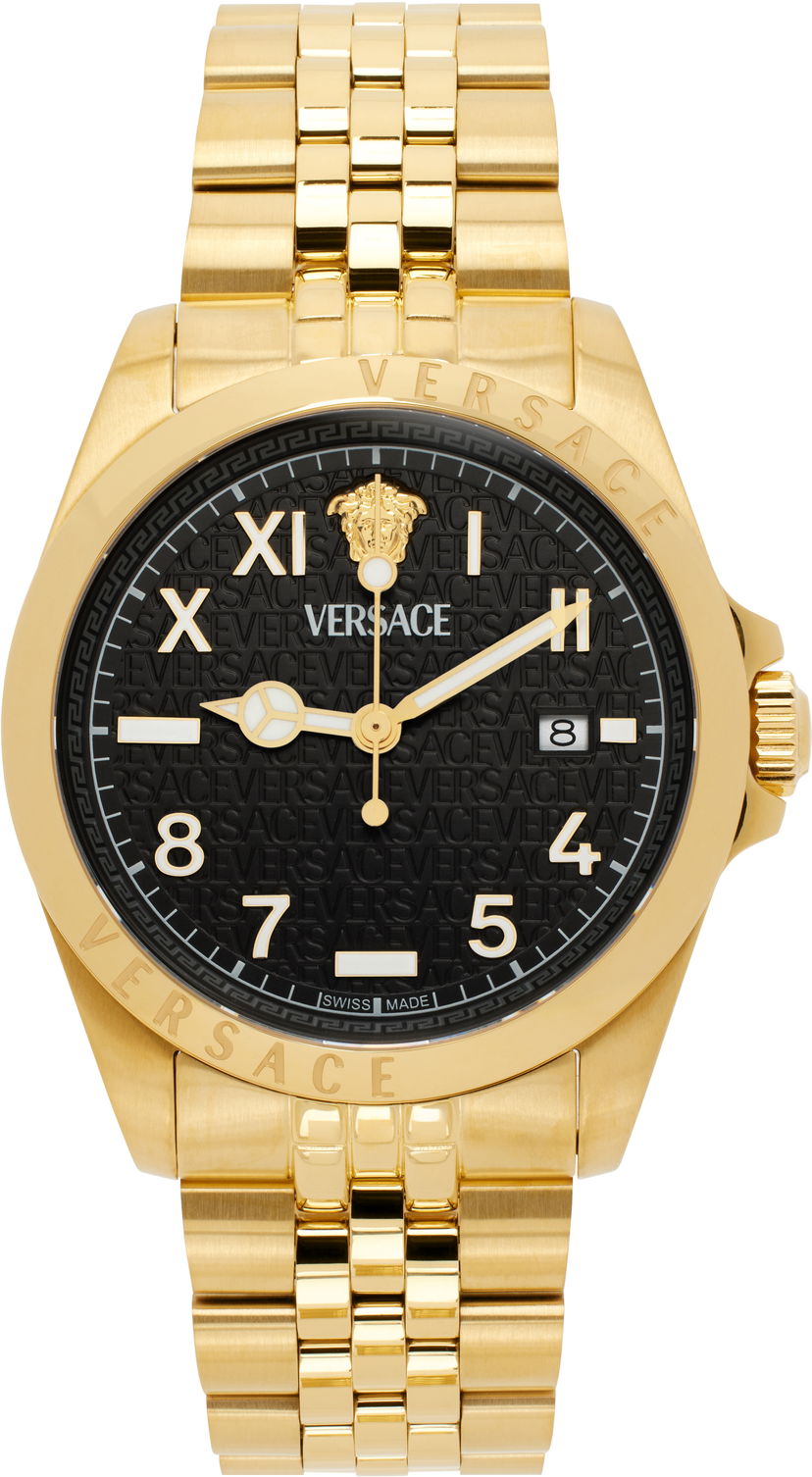 Klocka Versace Gold-Tone Anteo Watch Metallisk | VE9H00624