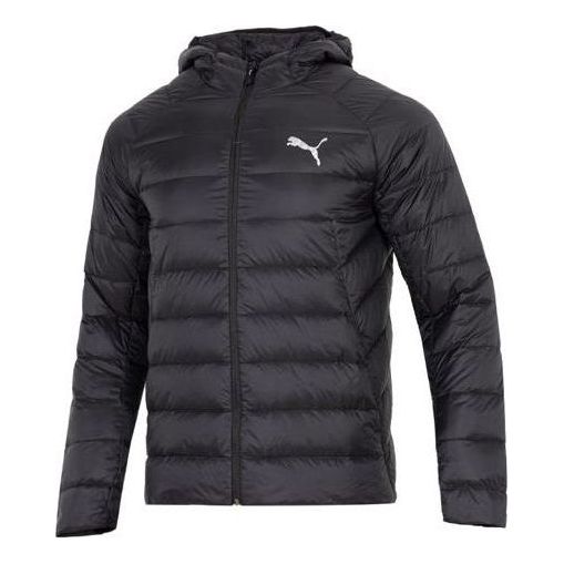Pufferjacka Puma Men's Hooded Winter Jacket Svart | 672911-01