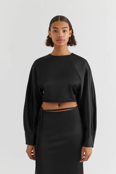 Polotröja AXEL ARIGATO Demi Open Back Top Svart | A2118001, 7