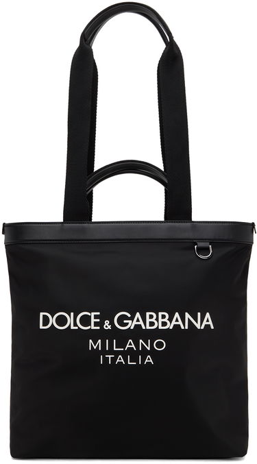 Tygpåse Dolce & Gabbana Dolce&Gabbana Logo Tote Bag Svart | BM1640AG182, 0