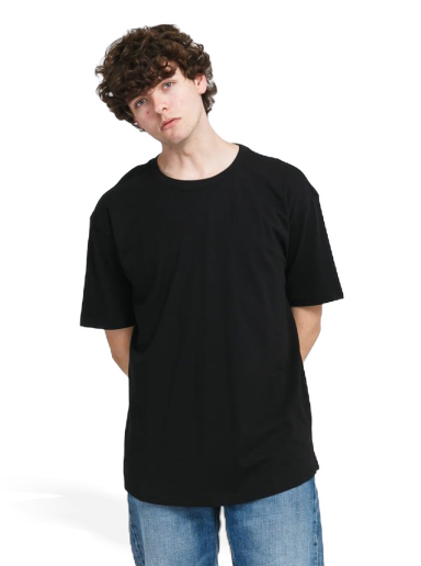 T-shirt Urban Classics Organic Cotton Curved Oversized Tee Svart | TB4394A black