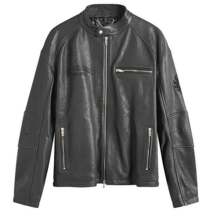 Jacka Represent Clo Leather Race Jacket Svart | 105354