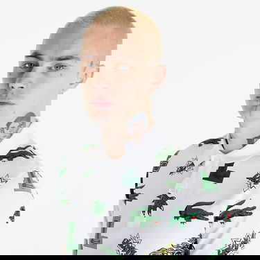 Polotröja Lacoste Holiday Crocodile Print Polo Shirt Vit | PH1464 SBH, 2