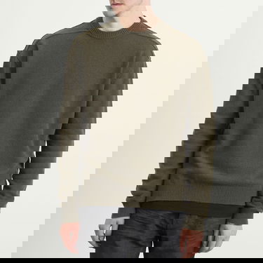 Sweater Rick Owens Rick Owens Knit Crew Sweater Grön | RU02E1684-WSBR-25, 2