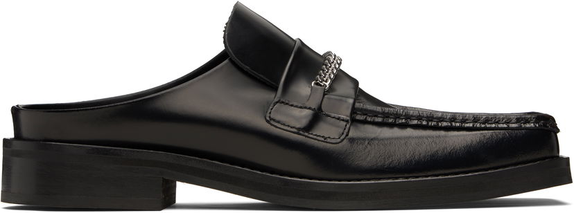 Sneakers och skor Martine Rose Martine Rose Square Toe Chain Mules Svart | 1025LP11001M