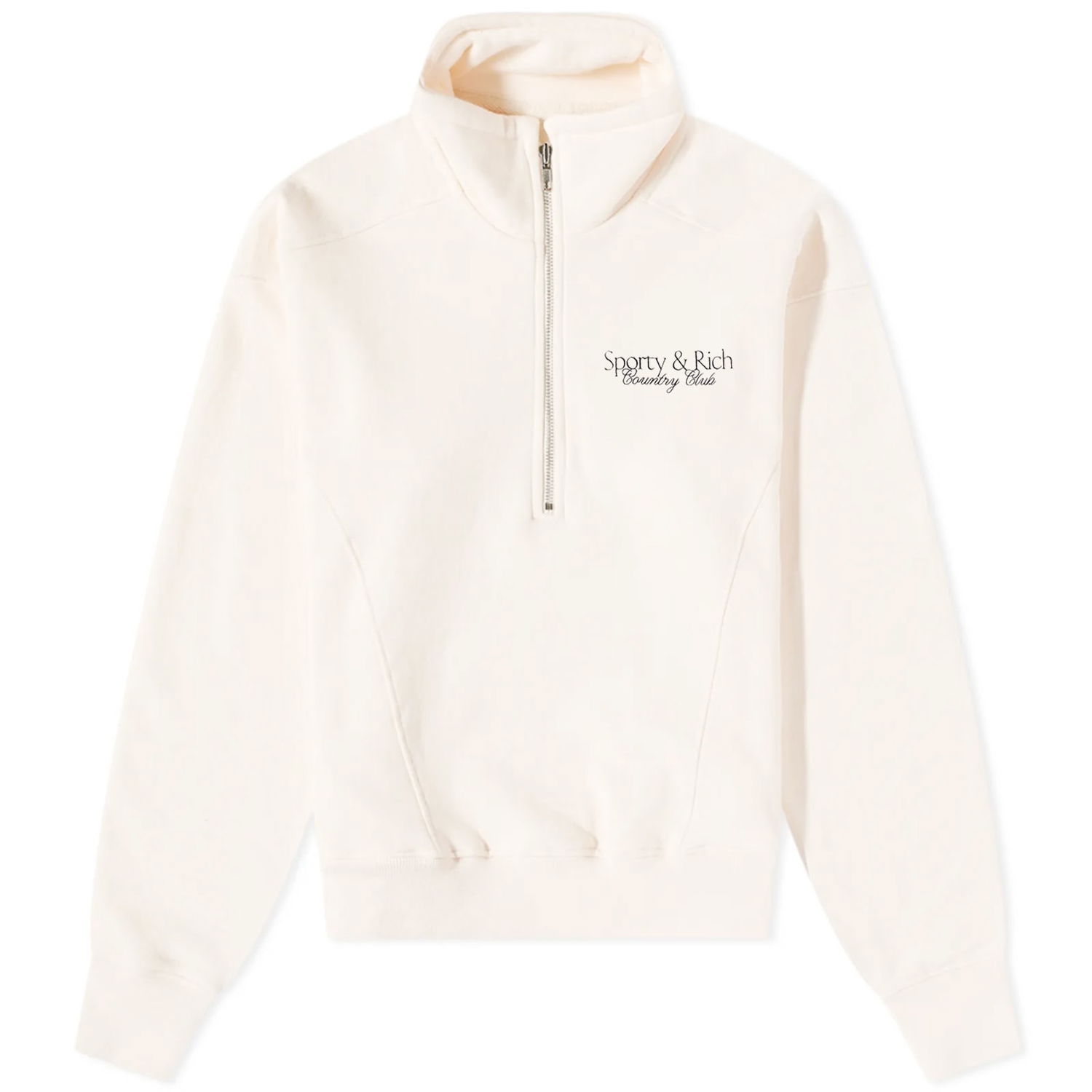 Sweatshirt Sporty & Rich Country Club Quarter Zip Sweatshirt Vit | QZ831CR, 0