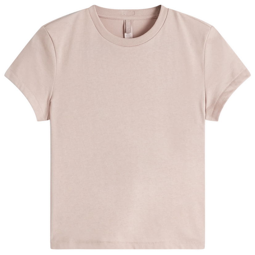Crop top SKIMS SKIMS Relaxed Tees Shrunken T-Shirt, Size Large Beige | SS-STT-6128W-FAWN