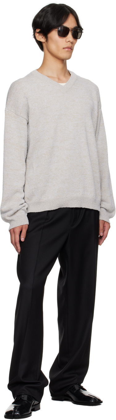 Sweater Maison Margiela Maison Margiela V-Neck Sweater Grå | S50HN0019 M13152, 3