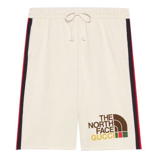 Shorts Gucci THE NORTH FACE Collaboration Cotton Shorts Beige | 651727-XJDIP-9756
