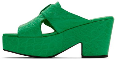 Tillbehör BY FAR BY FAR Lenka Heeled Sandals Grön | 22SSLNKSPGCCE, 2