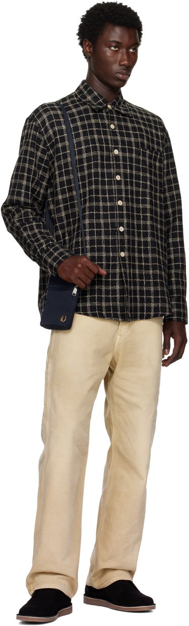 Axelväska Fred Perry Fred Perry Brentham Nylon Side Bag Mörkblå | L9263, 3