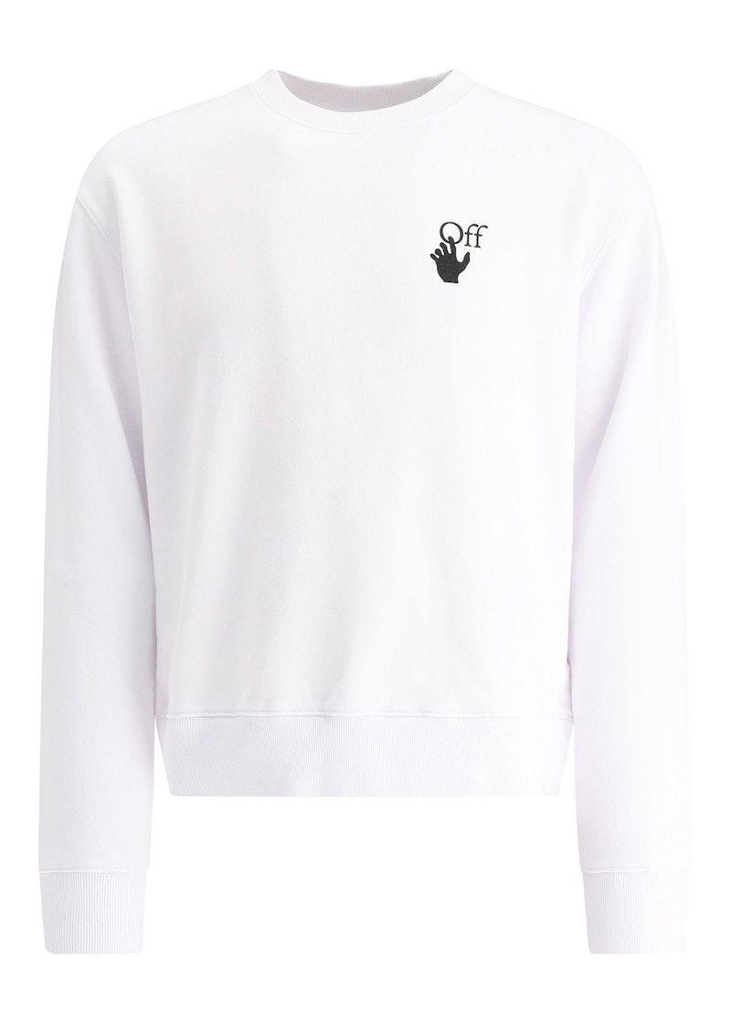 Sweatshirt Off-White Degrade Arrows Crewneck Sweatshirt Vit | OMBA025F21FLE0060184
