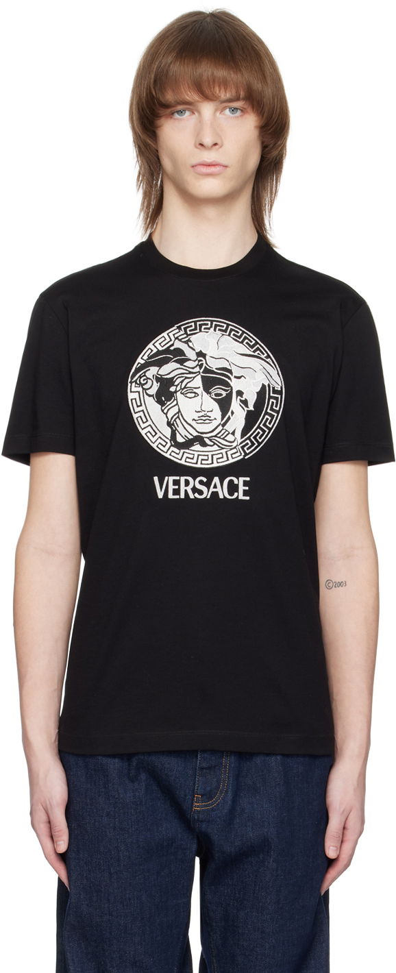 T-shirt Versace Medusa T-Shirt Svart | 1006984 1A04967