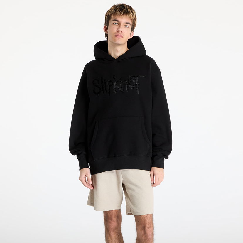 Sweatshirt Pleasures PLEASURES x Slipknot Debut Hoodie Svart | P25SK001 BLACK