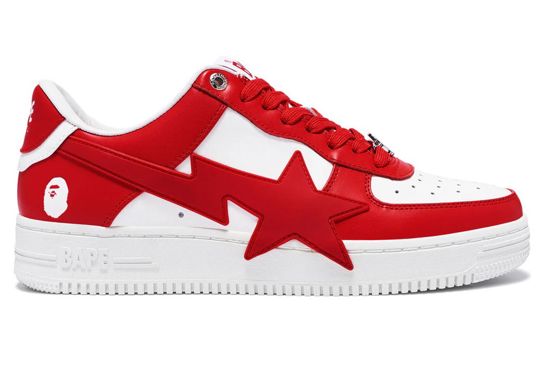 Sneakers och skor BAPE A Bathing Ape Bape Sta OS Red Röd | 1K30-191-306-RED/1K30-291-306-RED/001FWK301306M-RED, 0