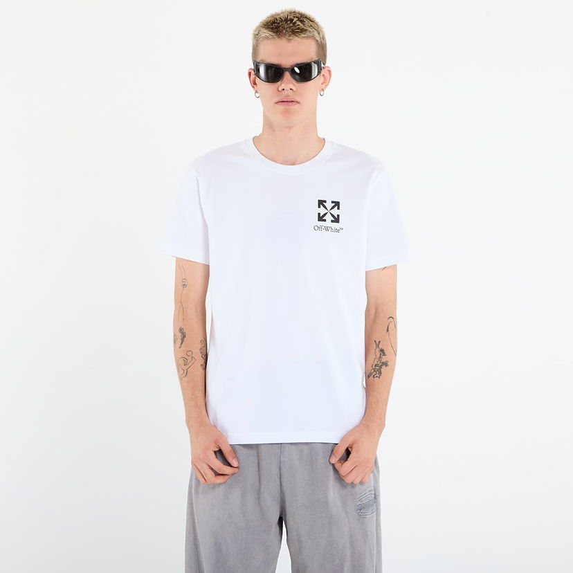 T-shirt Off-White Off-White Small Arrow Slim S/S T-Shirt Vit | OMAA027F25JER00F0110