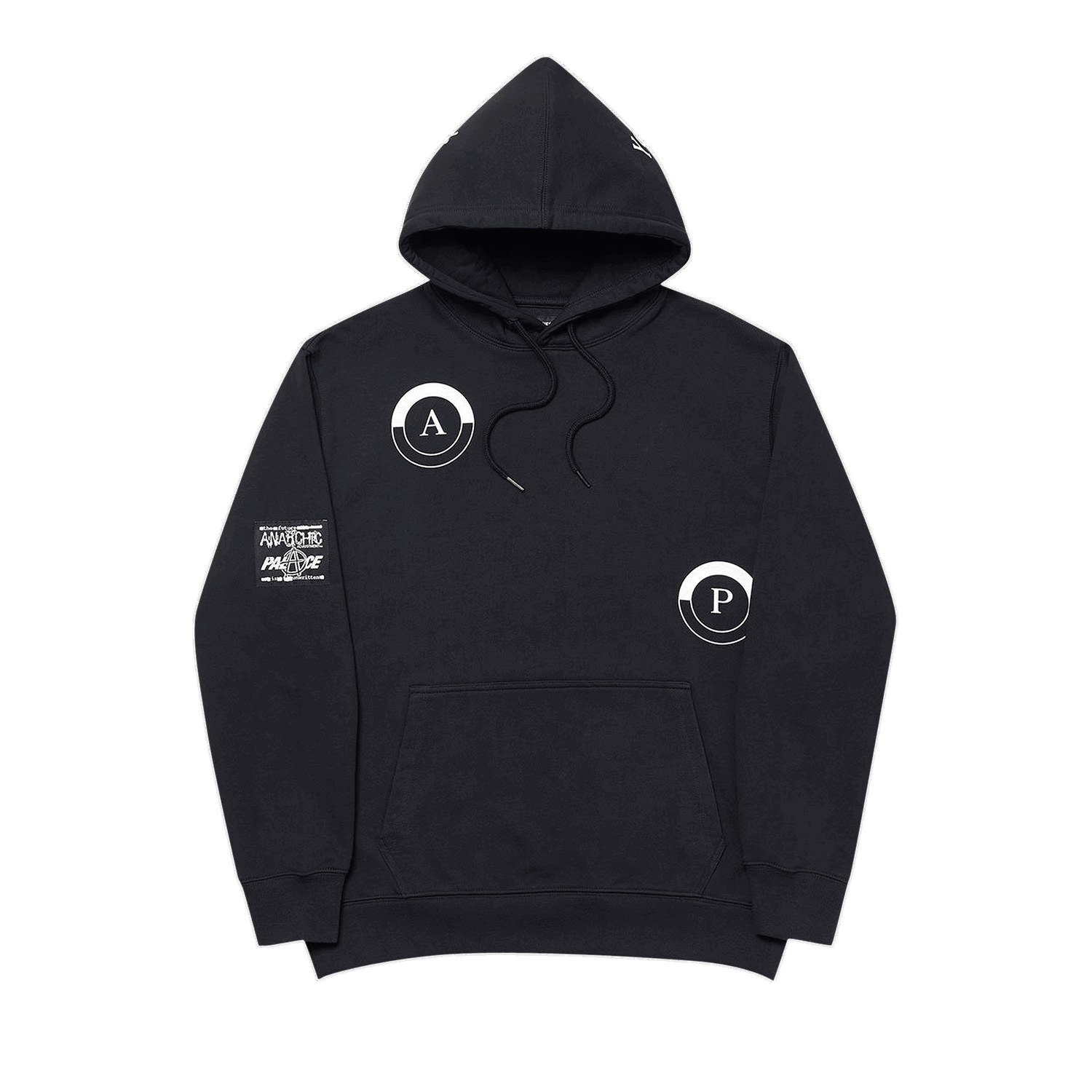 Sweatshirt Palace Humanity Hood Svart | P18HD064, 0