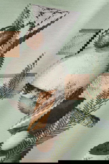 Sweatshirt Filling Pieces Filling Pieces Printed Hoodie Grön | 80614086001, 7