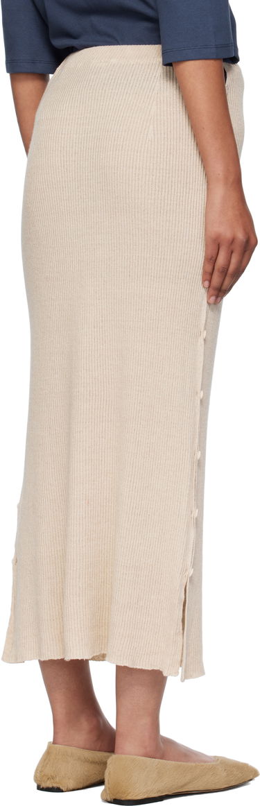 Kjol Baserange Baserange Franca Midi Knit Skirt Beige | SSFR-LS-AU25, 2