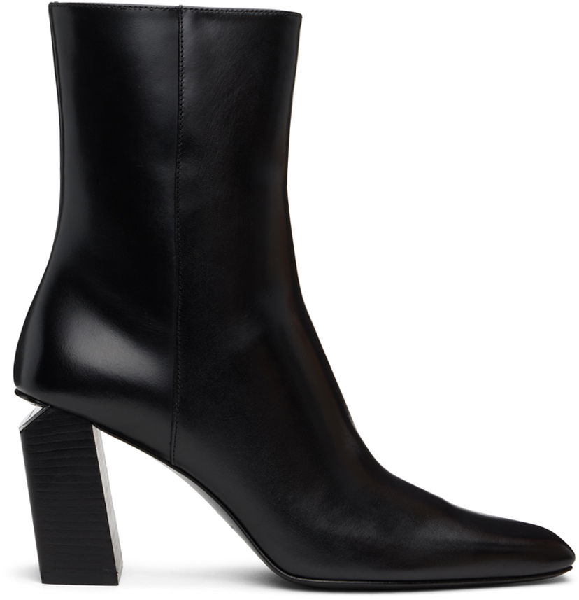 Sneakers och skor Alexander Wang Toni 85mm Ankle Leather Boots Svart | 30324B009